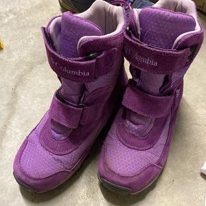 Purple Columbia tech line boots
